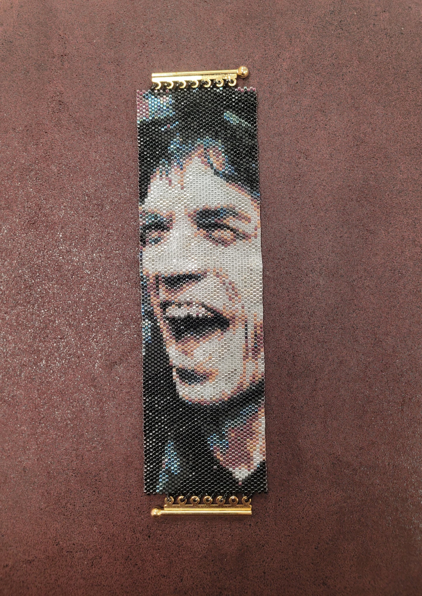 Beaded Weaver Beaded Cuff- MickJagger