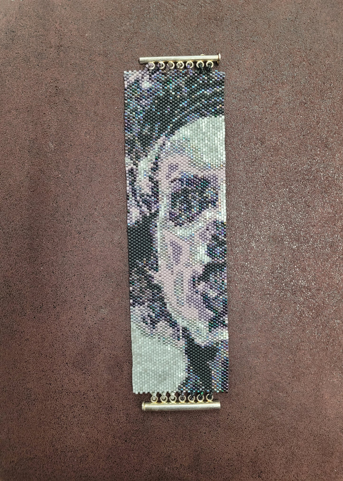 Bead Weaver Beaded Cuff - Dracula