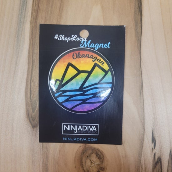 Ninja Diva Magnet - Okanagan Rainbow
