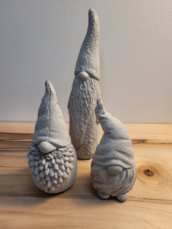 Sheryl Blois Concrete Gnomes (set of 3)