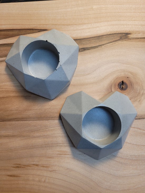 Sheryl Blois Concrete Geomentric Hearts