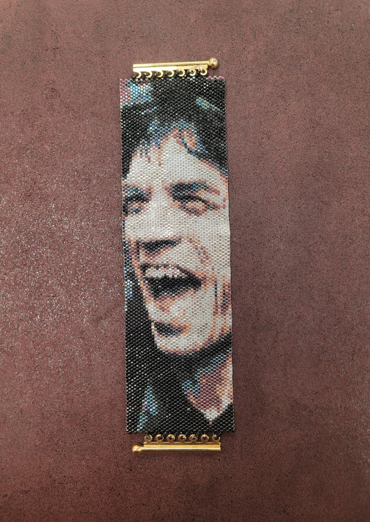 Beaded Weaver Beaded Cuff- MickJagger