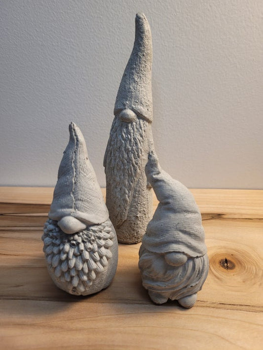Sheryl Blois Concrete Gnomes (set of 3)